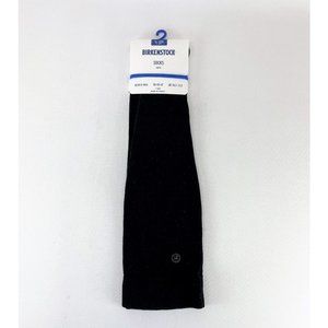 Birkenstock Support Sole Socks US M12-14 Footbed Comfort Black Over the Calf NWT
